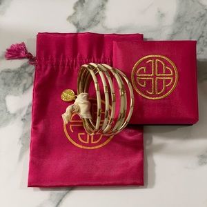 BuDhaGirl Ivory Veda Bangles - Set of 6
